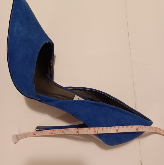 STEVE MADDEN Women's Blue Faux Suede High Heel Pumps. Size 6.5M - Picture 9 of 11